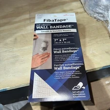 Wall Bandage Repair Patch, White, 7 x 7-In., 2-Pk. -FDW6570-U