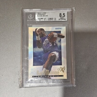 1996-97 EX2000 Referenzen Karl Malone/499 BGS 8.5 