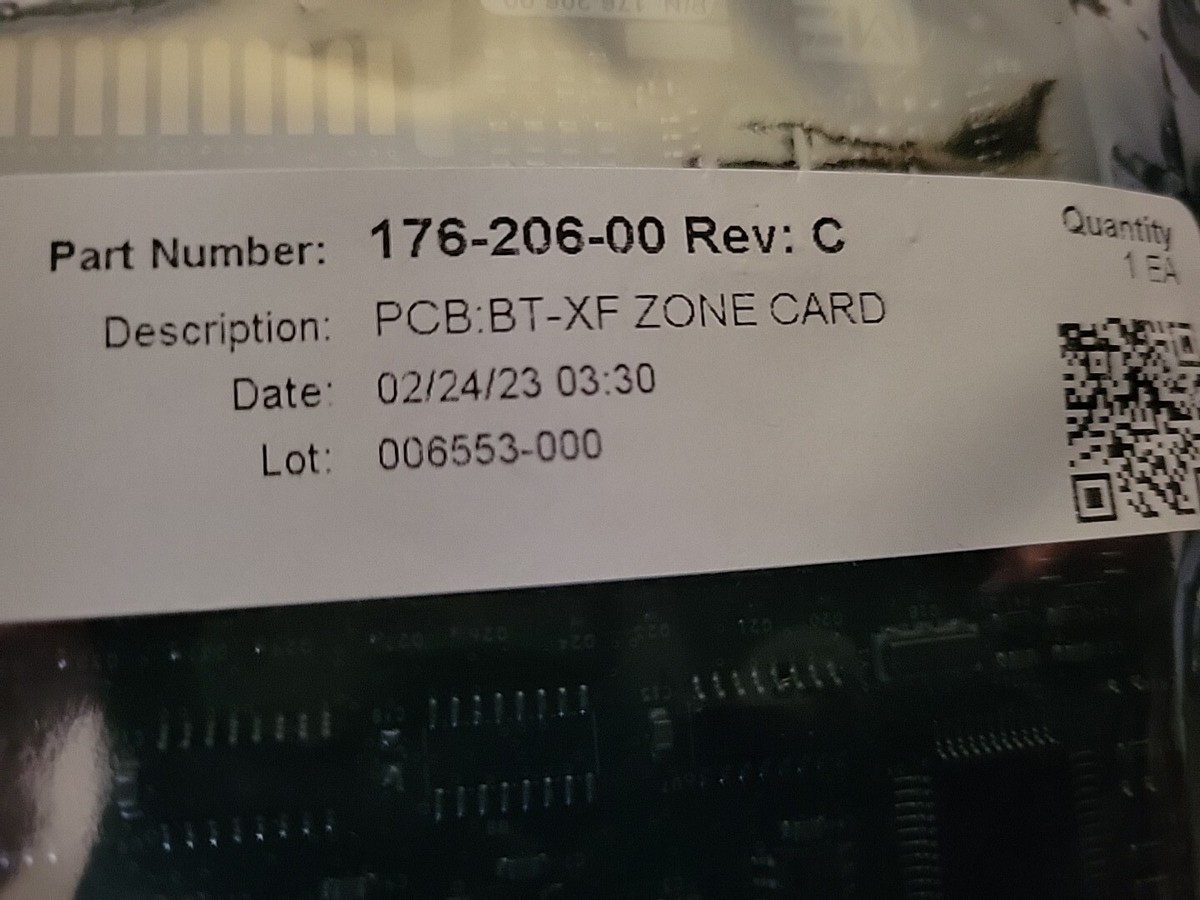 Monaco Enterprises 176-206-00 REV C ZONE CARD BT-XF NIB | eBay