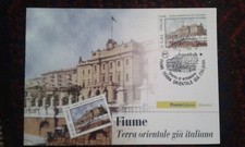 Cartolina Fiume 2007 annullo Trieste centro e 2008 Liceo Capodistria