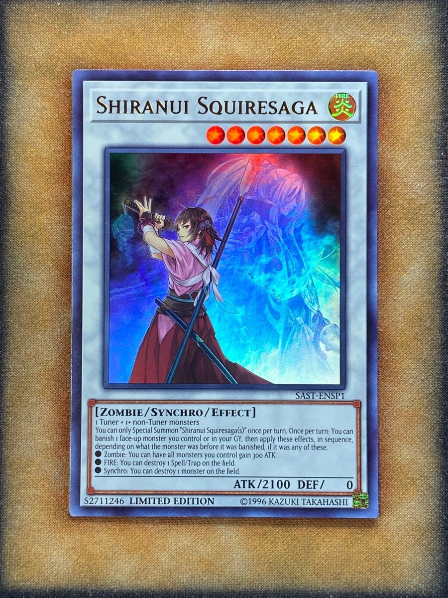 yugioh shiranui cards Yugioh Shiranui Squiresaga SAST-ENSP1 Ultra Rare Limited Edition NM