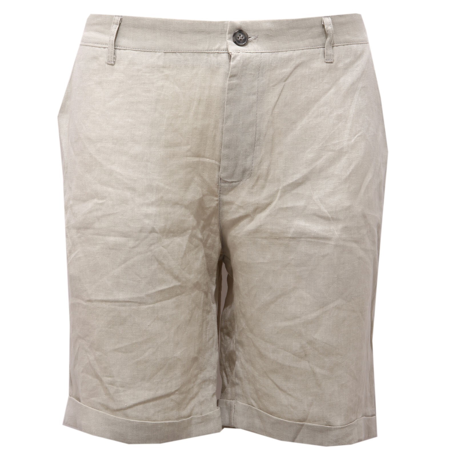 4347AF bermuda uomo OUTFIT ITALY light grey linen short pant man