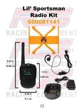 RJS LIL SPORTSMAN 2 WATT RADIO KIT WITH MULTI-ICON LCD SCREEN
