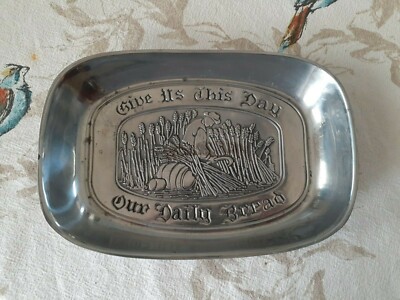 Duratale Pewter 'Give Us This Day Our Daily Bread' Bread Tray by Leonard