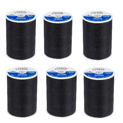 Coats & Clark Dual Duty All-Purpose Sewing Thread 400 yards each (6 Pack, 230A2)