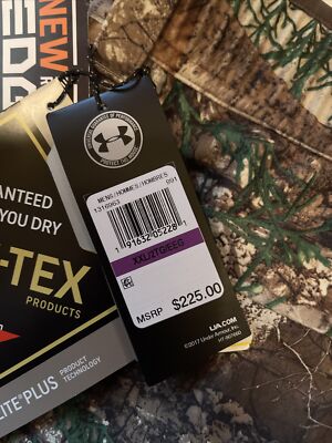 Under Armour Men Size 2XL UA Gore-Tex RealTree Camo Hunting Pant