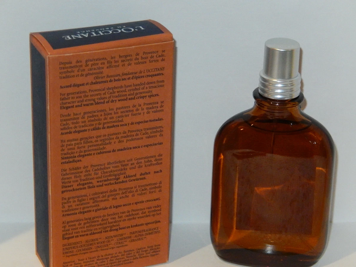 L OCCITANE CADE MEN S EAU DE TOILETTE WOODY SPICY EDT 100 ML 3.4