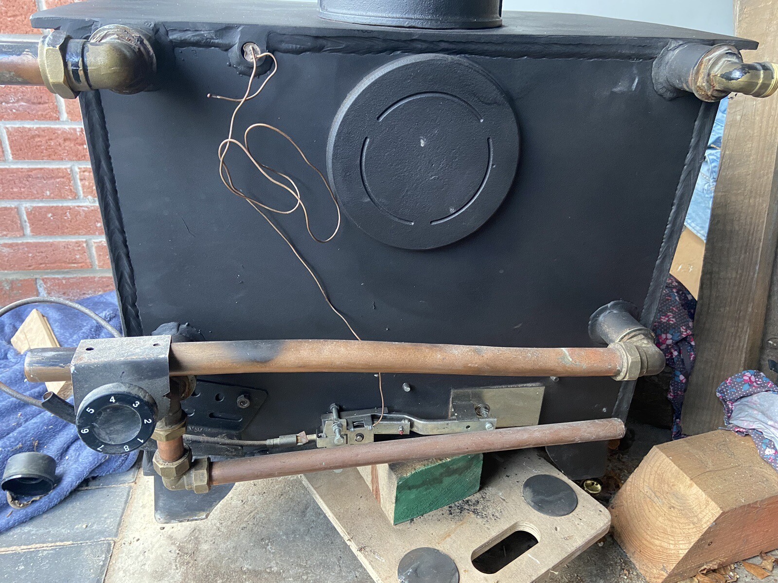 Hunter Herald Multi Fuel stove with back boiler eBay