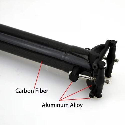 For Brompton Folding Bike Carbon Fiber Seat Post Tube 31.8/33.9/34.9X600mm - Picture 8 of 18