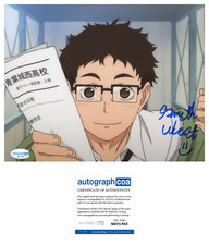 Gareth West 'Haikyu!!' Signed 8x10 Photo 'Ittetsu Takeda' ACOA Gareth West 'Haikyu!!' Signed 8x10 Photo 'Ittetsu Takeda' ACOA