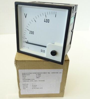 Dreheiseninstrument Voltmeter DEIF EQ96 Spannungsmesser 0-500V IP54 600025441170