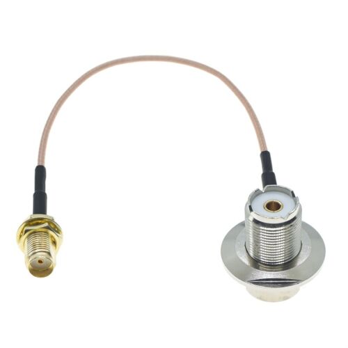 RG316 SMA to UHF Male Female PL259 SO239 Plug connector Crimp Lot RF Coax Cable - Picture 10 of 20