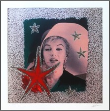 Serigrafia polimaterica "Marilyn Monroe" firmata Omar Ronda pop art
