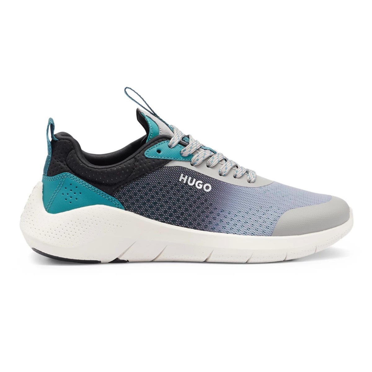 スニーカー HUGO Running-style trainers with decorative reflective waves HUGO - Mixed-material trainers with decorative reflective