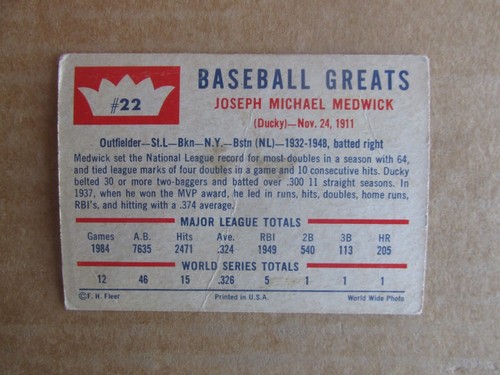 1960 FLEER BASEBALL CARD SINGLES COMPLETE YOUR SET PICK CHOOSE UPDATED 10/23 - Picture 43 of 151