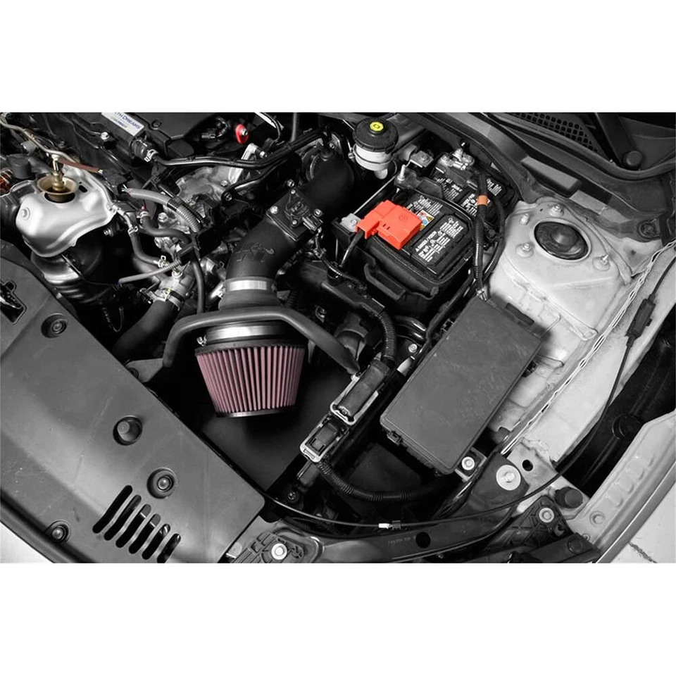 Kit de sistema de admisión de aire frío K&N 63-3517 Performance para Honda Civic 2016-21 2,0 L Foto 3 de 4