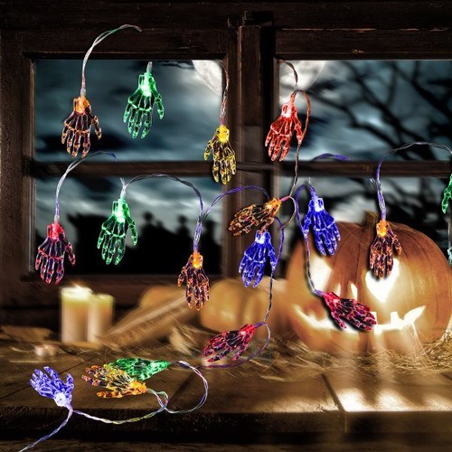 Cadena de luces de Halloween Decoration espeluznante, calabaza, fantasma, calave - Picture 34 of 64