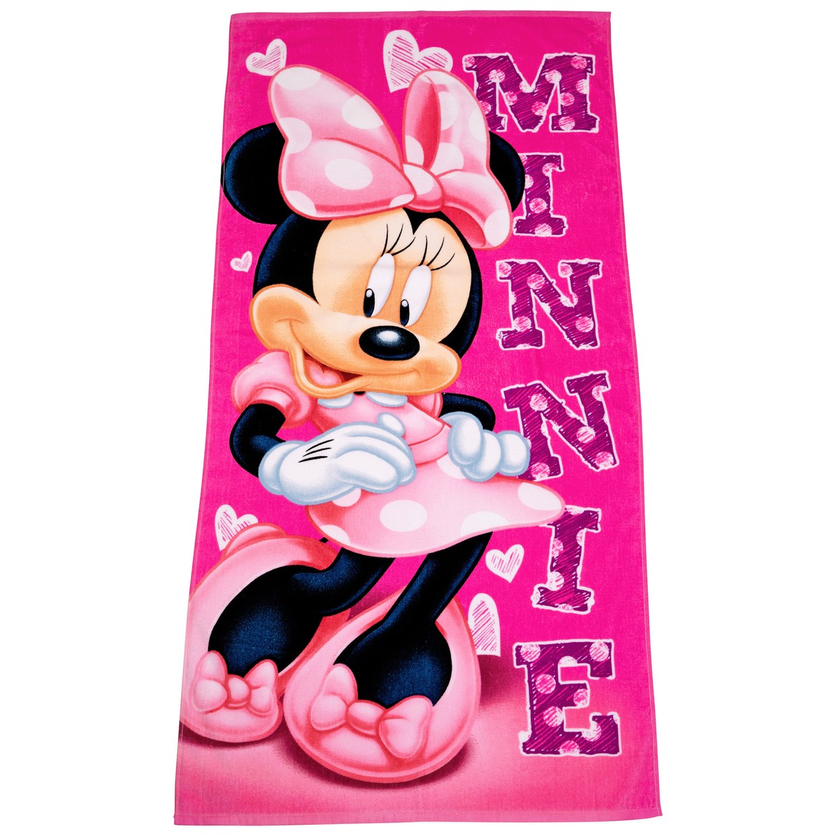 Disney Minnie Mouse Sassy Hearts Beach Towel Pink | eBay