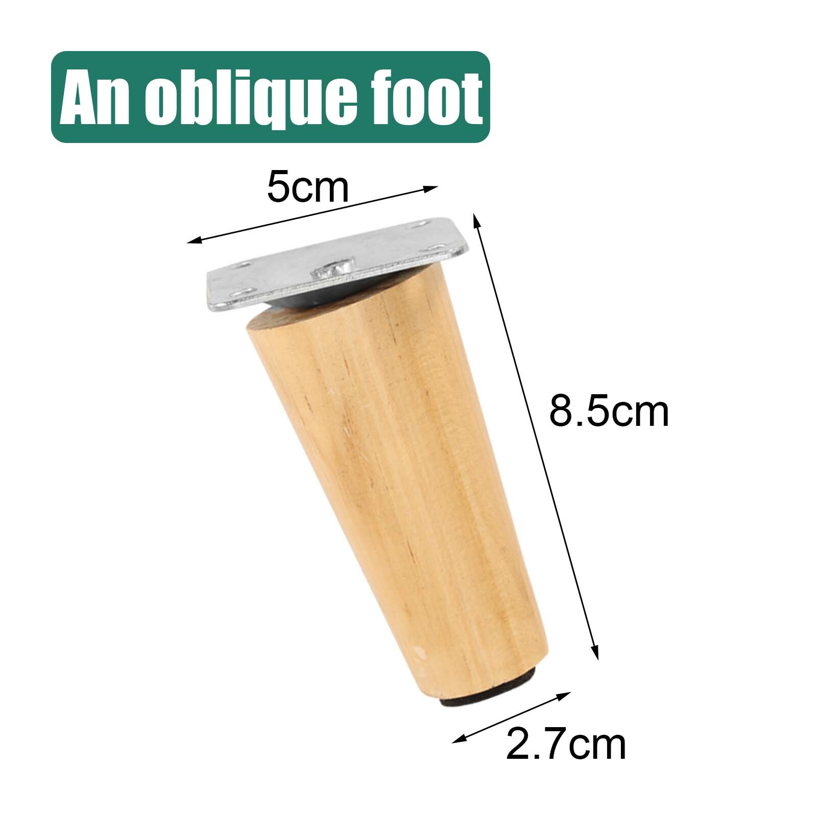 4x Wooden Furniture Legs Tapered Feet For Sofa Table Chair Stool 820cm