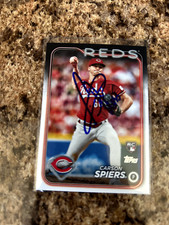 Carson Spiers Signed 2024 Topps Cincinnati Reds Auto # 365