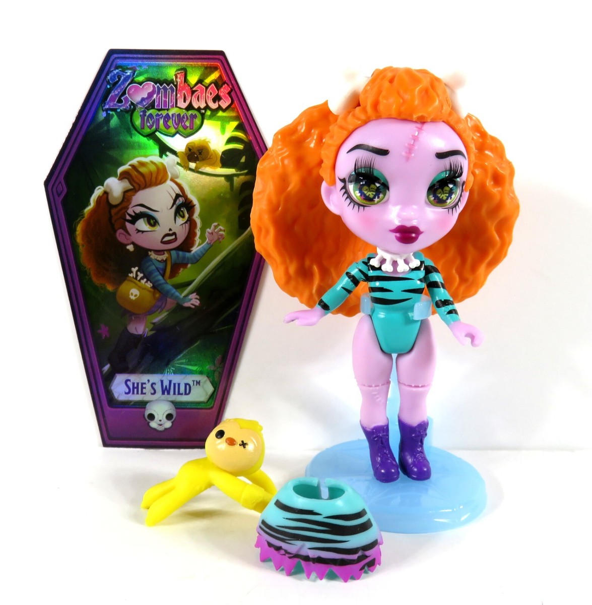 Zombaes Forever ファッションゾンビドール Zombaes Zombie Forever Wild Vibes Doll Shes Wild Figure NEW