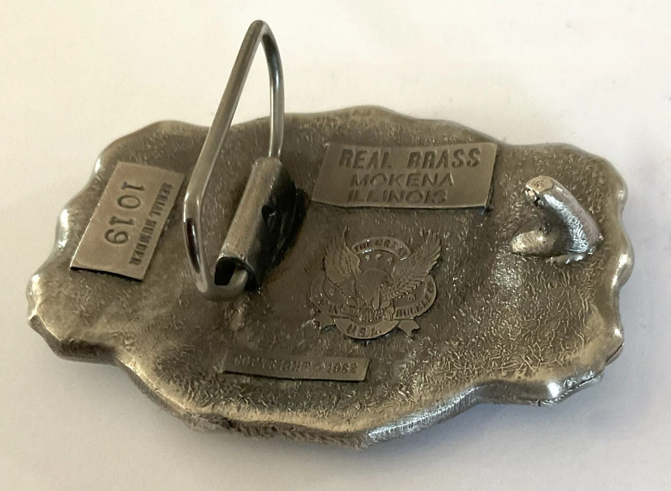 Belt Buckle, Chicago, by The Great American Buckle Co., 1982, Brass, Numbered - Image 3 of 3