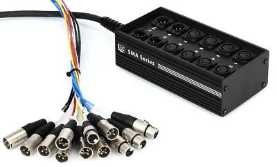 Pro Co SMA0804FBX-50 StageMaster 8x4 Stage Snake with XLR Returns - 50'