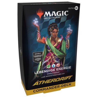 Magic the Gathering Ätherdrift Commander Deck  Lebendige Energie DEUTSCH - NEU!
