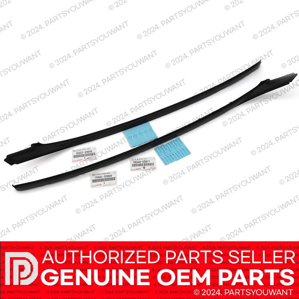 GENUINE Lexus 06-13 IS250 IS350 IS-F Driver + Passenger Windshield Moulding SET Foto 3 de 4