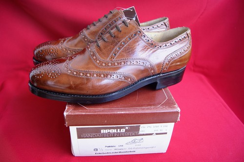 Heinrich Dinkelacker für Apollo UK 8,5 Windsor Antik Patina Whiskey Cognac NEU - Bild 1 von 12