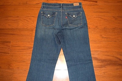 Levi's 512 PERFECTLY SLIMMING BOOT Cut Blue Jeans - Women Size 12 M - MINT!
