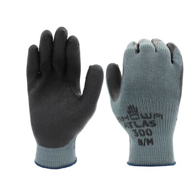 Large Black Protective Gloves with Ergonomic Design Excellent Grip Machine Wa...