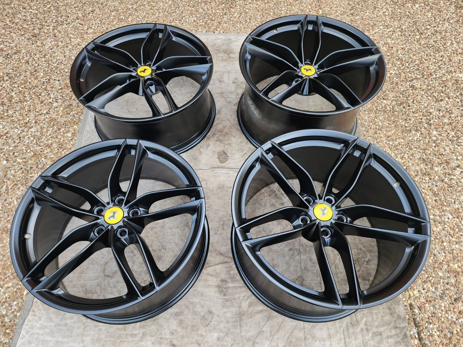 FERRARI 488 PISTA SPIDER OEM GENUINE ORIGINAL 20" FORGED WHEEL/TIRE/TPMS/CAP SET