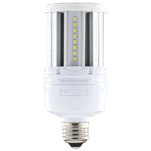 Satco S49670 18W LED HID 100-277V Corncob Bypass Medium E26 2700K Warm White - Picture 1 of 11