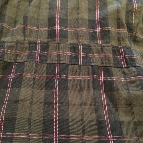 LA Blues BOHO Green Pink Plaid Jacket Blazer Double Breasted See Measurements - Picture 7 of 8
