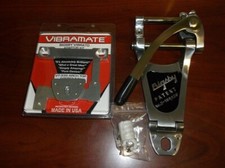 NEW Bigsby B7 Vibramate V7-335 G Kit For Archtop, 8.5" Long, POLISHED ALUMINUM