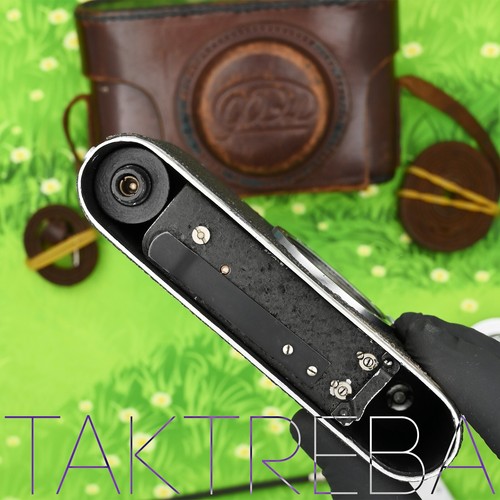 FED-1 Camera w/ Double Logo — Industar-22 Lens — Working Shutter Intact Curtains - Picture 16 of 24