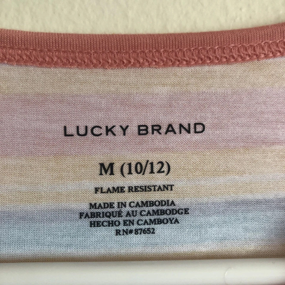 Lucky Brand Girls Sz M 10/12 2 Pieces Lounge Set Pajama Pants & Tank Top NWT - Image 3 of 4