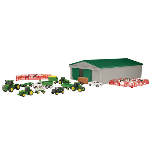 TOMY Ertl John Deere 1:64 Scale 70 Pc. Farm Toy Playset TBEK46276