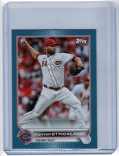 2022 Topps Mini Blue /10 Hunter Strickland #US159 - Cincinnati Reds