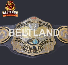 WWC UNIVERSAL HEAVYWEIGHT WRESTLING CHAMPION BELT 2MM4MM ZINC ADULT SIZE REPLICA