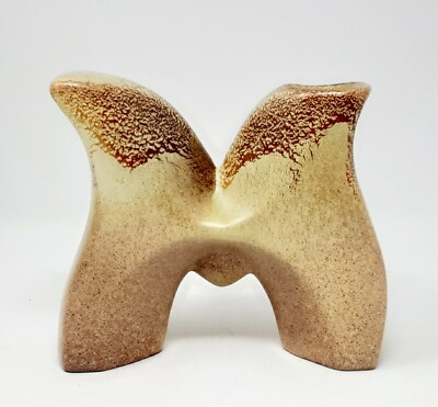MCM Italian Roberto Rigon  Abstract Butterfly Shaped Vase-Mint ca 1970 