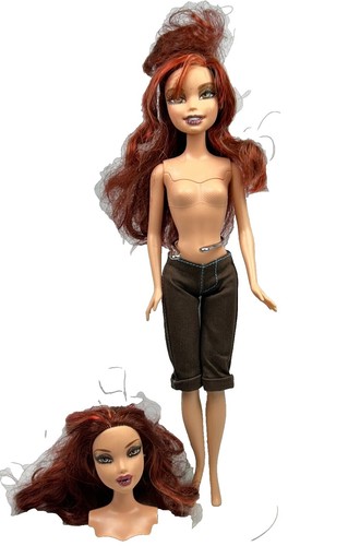 Barbie Fashion Fever Doll In Tube Hot Purple Metallic Crop Top