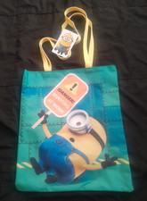 Minions Tote Bag Strong Quality 35.5x30cm Kids School Shopping Carry Bag