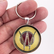 Vintage 1940's Willys Emblem Badge Radiator Jeep Logo 1.2" Diameter Keychain