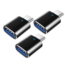 3 Pack USB C to USB A 3.0 Adapter High Speed Data Transfer OTG for Phone Tablet