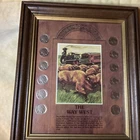 The Way West Buffalo Nickel Framed Collection, 12 Coins.