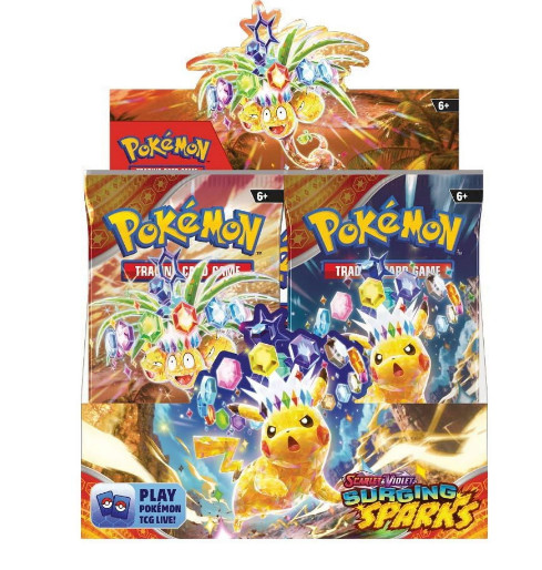 1x Pokemon TCG: Surging Sparks Scarlet & Violet Factory Sealed Booster Box SV08