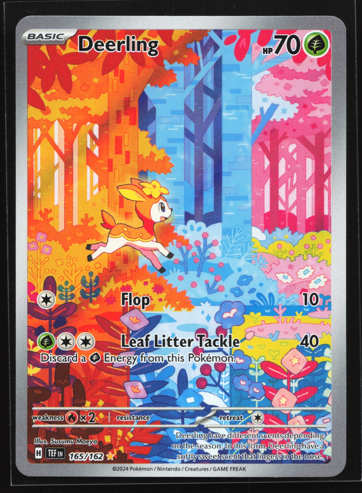 Deerling 165/162 SV05: Temporal Forces Illustration Rare Pokemon Card