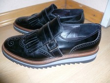 Andrea Manueli Damen Halbschuhe Gr.41,Schwarz,Leder,Schnalle,w,Neu!!!